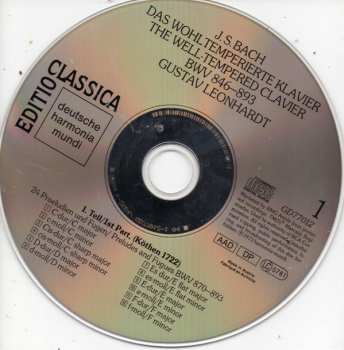2CD Johann Sebastian Bach: Das Wohltemperierte Klavier 2 / The Well-Tempered Clavier 2