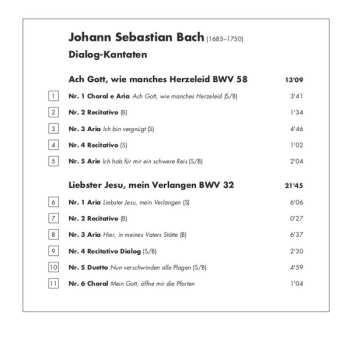 CD Johann Sebastian Bach: Ach Gott, Wie Manches Herzeleid - Dialog-Kantaten