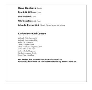 CD Johann Sebastian Bach: Ach Gott, Wie Manches Herzeleid - Dialog-Kantaten