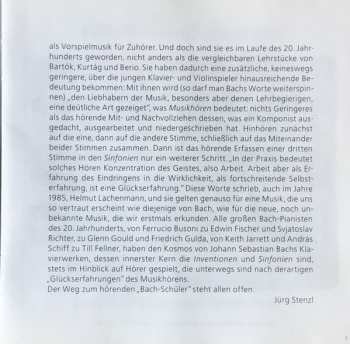 CD Johann Sebastian Bach: Inventionen Und Sinfonien / Französische Suite V