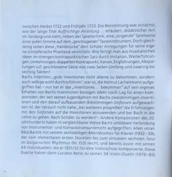 CD Johann Sebastian Bach: Inventionen Und Sinfonien / Französische Suite V