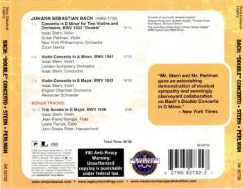 CD Johann Sebastian Bach: "Double" Concerto - Violin Concertos Nos. 1 & 2