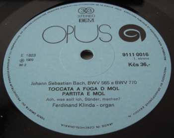LP Johann Sebastian Bach: Johann Sebastian Bach