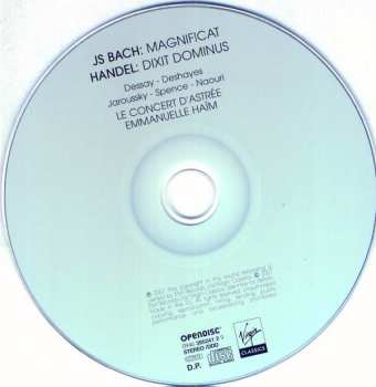 CD Johann Sebastian Bach: JS Bach: Magnificat - Handel: Dixit Dominus