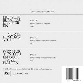 CD Johann Sebastian Bach: Kantaten N° 14
