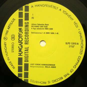 2LP/Doos Johann Sebastian Bach: Die Kunst Der Fuge