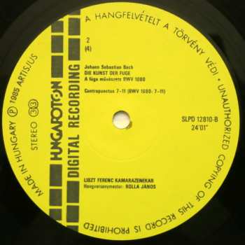 2LP/Doos Johann Sebastian Bach: Die Kunst Der Fuge