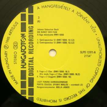 2LP/Doos Johann Sebastian Bach: Die Kunst Der Fuge