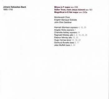 CD Johann Sebastian Bach: Magnificat In E Flat · Missa In F