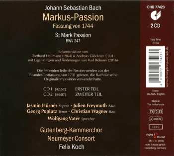 2CD Johann Sebastian Bach: Markus-Passion