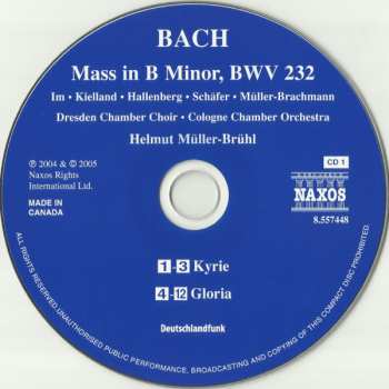 2CD Johann Sebastian Bach: Mass In B Minor