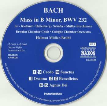 2CD Johann Sebastian Bach: Mass In B Minor