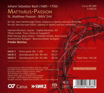 3SACD Johann Sebastian Bach: Matthäus-Passion St. Matthew Passion - BWV 244 DLX | LTD
