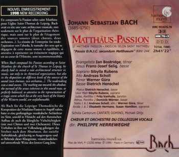 3CD/Doos Johann Sebastian Bach: Matthäus-Passion • St Matthew Passion • Passion Selon Saint Matthieu