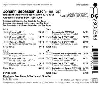 4CD/Doos Johann Sebastian Bach: Brandenburgische Konzerte / Orchestral Suites / Passacaglia C Minor / Toccata And Fugue D Minor / Prelude And Fugue E Flat Major