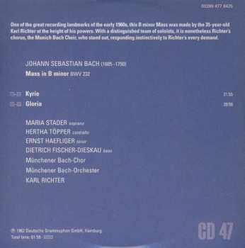 2CD Johann Sebastian Bach: Missa Symbolum Nicenum Sanctus Osanna, Benedictus, Agnus Dei Et Dona Nobis Pacem (Messe In H-Moll) BWV 232