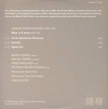 2CD Johann Sebastian Bach: Missa Symbolum Nicenum Sanctus Osanna, Benedictus, Agnus Dei Et Dona Nobis Pacem (Messe In H-Moll) BWV 232
