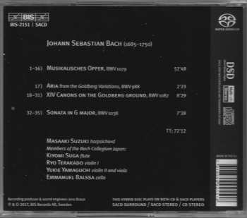 SACD Johann Sebastian Bach: Musikalisches Opfer / Musical Offering