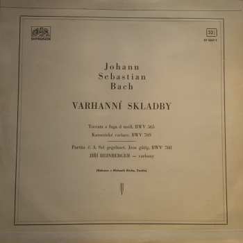 LP Johann Sebastian Bach: Varhanní Skladby