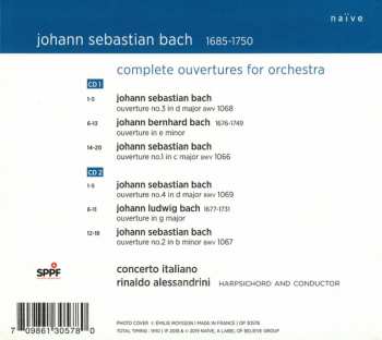 2CD Johann Sebastian Bach: Ouvertures For Orchestra
