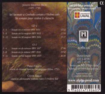 2CD Johann Sebastian Bach: Sei Suonate À Cembalo Certato È Violino Solo