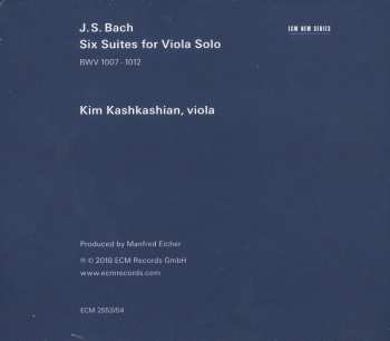 2CD Johann Sebastian Bach: Six Suites For Viola Solo (BWV 1007–1012)