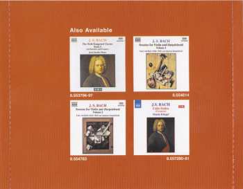 2CD Johann Sebastian Bach: Sonatas And Partitas For Solo Violin, BWV 1001-1006