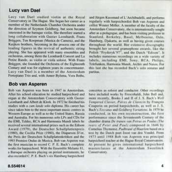 CD Johann Sebastian Bach: Sonatas For Violin And Harpsichord, Volume 1