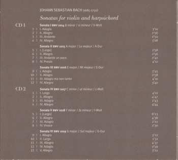 2CD Johann Sebastian Bach: Sonatas For Violin & Harpsichord