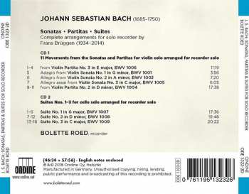 2CD Johann Sebastian Bach: Sonatas, Partitas & Suites (Complete Arrangements For Solo Recorder)