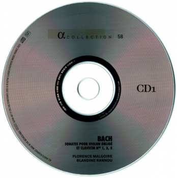 2CD Johann Sebastian Bach: Sonates Pour Violon Obligé Et Clavecin, BWV 1014-1019