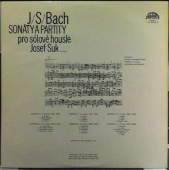 3LP Johann Sebastian Bach: Sonáty A Partity Pro Sólové Housle