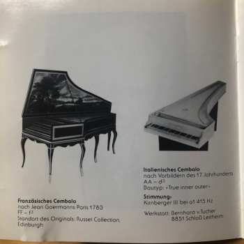 CD Johann Sebastian Bach: Spielt / Play / Joue Cembalowerke
