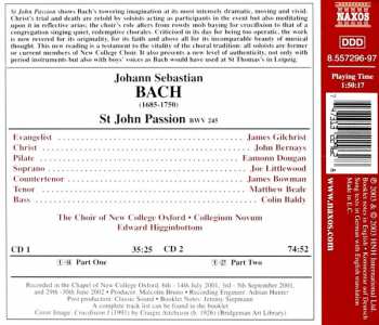 2CD Johann Sebastian Bach: St John Passion