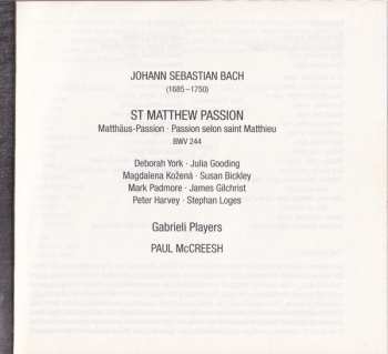 2CD Johann Sebastian Bach: St Matthew Passion