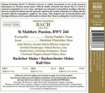 3CD Johann Sebastian Bach: St. Matthew Passion