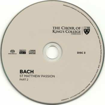 Doos/3SACD Johann Sebastian Bach: St Matthew Passion