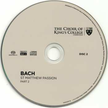 Doos/3SACD Johann Sebastian Bach: St Matthew Passion