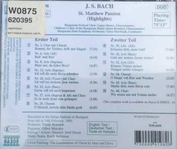 CD Johann Sebastian Bach: St. Matthew Passion (Highlights)
