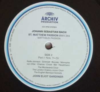 3LP Johann Sebastian Bach: St. Matthew Passion = Matthäus-Passion = Passion Selon St Matthieu