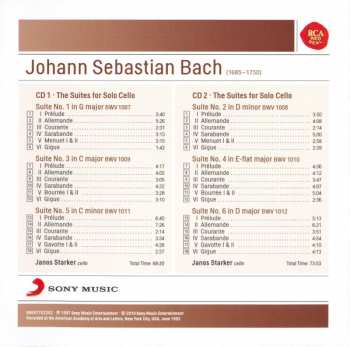 2CD Johann Sebastian Bach: The Suites For Solo Cello