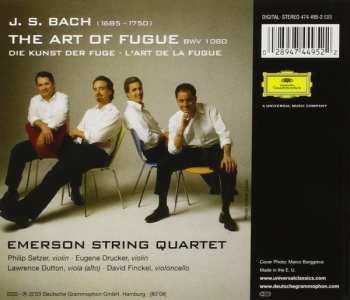 CD Johann Sebastian Bach: The Art Of Fugue