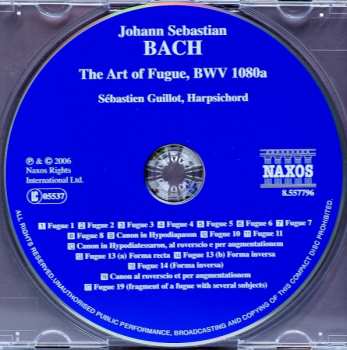 CD Johann Sebastian Bach: The Art Of Fugue