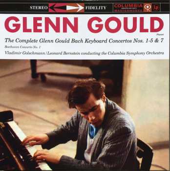 3LP/Doos Johann Sebastian Bach: The Complete Glenn Gould Bach Keyboard Concertos Nos. 1-5 & 7 /  Beethoven Concerto No. 1