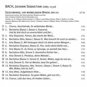SACD Johann Sebastian Bach: The Contest Between Phoebus And Pan
