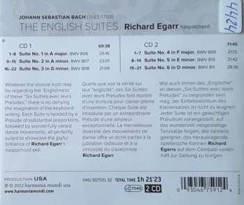 2CD Johann Sebastian Bach: The English Suites (BWV 806-811)