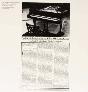 LP Johann Sebastian Bach: The Goldberg Variations