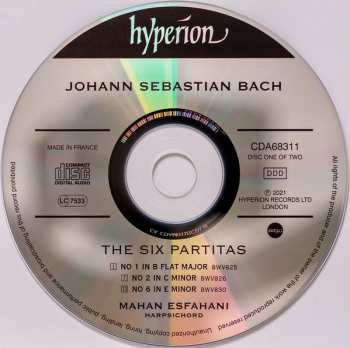 2CD Johann Sebastian Bach: The Six Partitas (BWV825-830)
