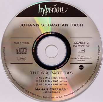 2CD Johann Sebastian Bach: The Six Partitas (BWV825-830)