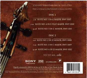 2CD Johann Sebastian Bach: The 6 Unaccompanied Cello Suites Complete